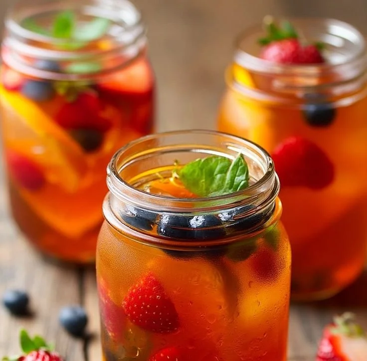 Refreshing Berry Fruit Iced Tea