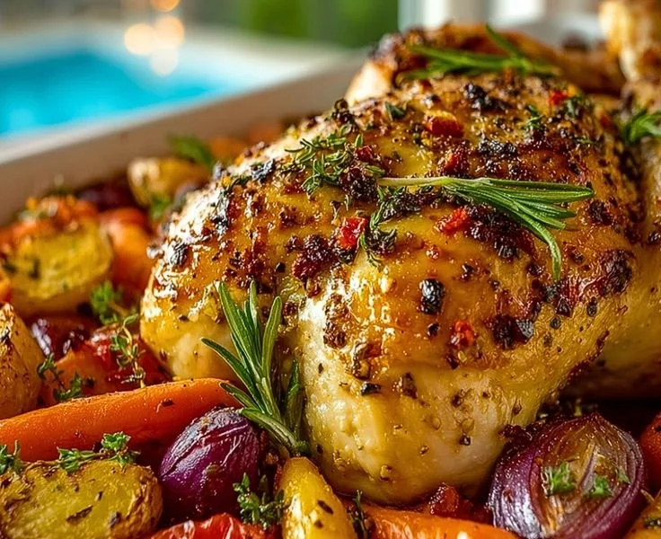 Roasted Garlic Chicken and Vegetables
