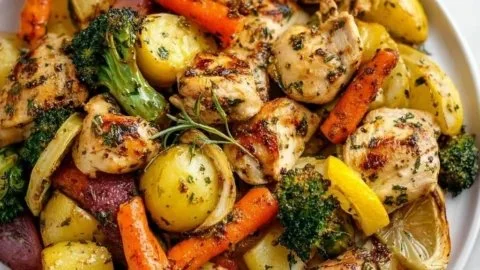Sheet Pan Lemon Herb Chicken and Vegetables