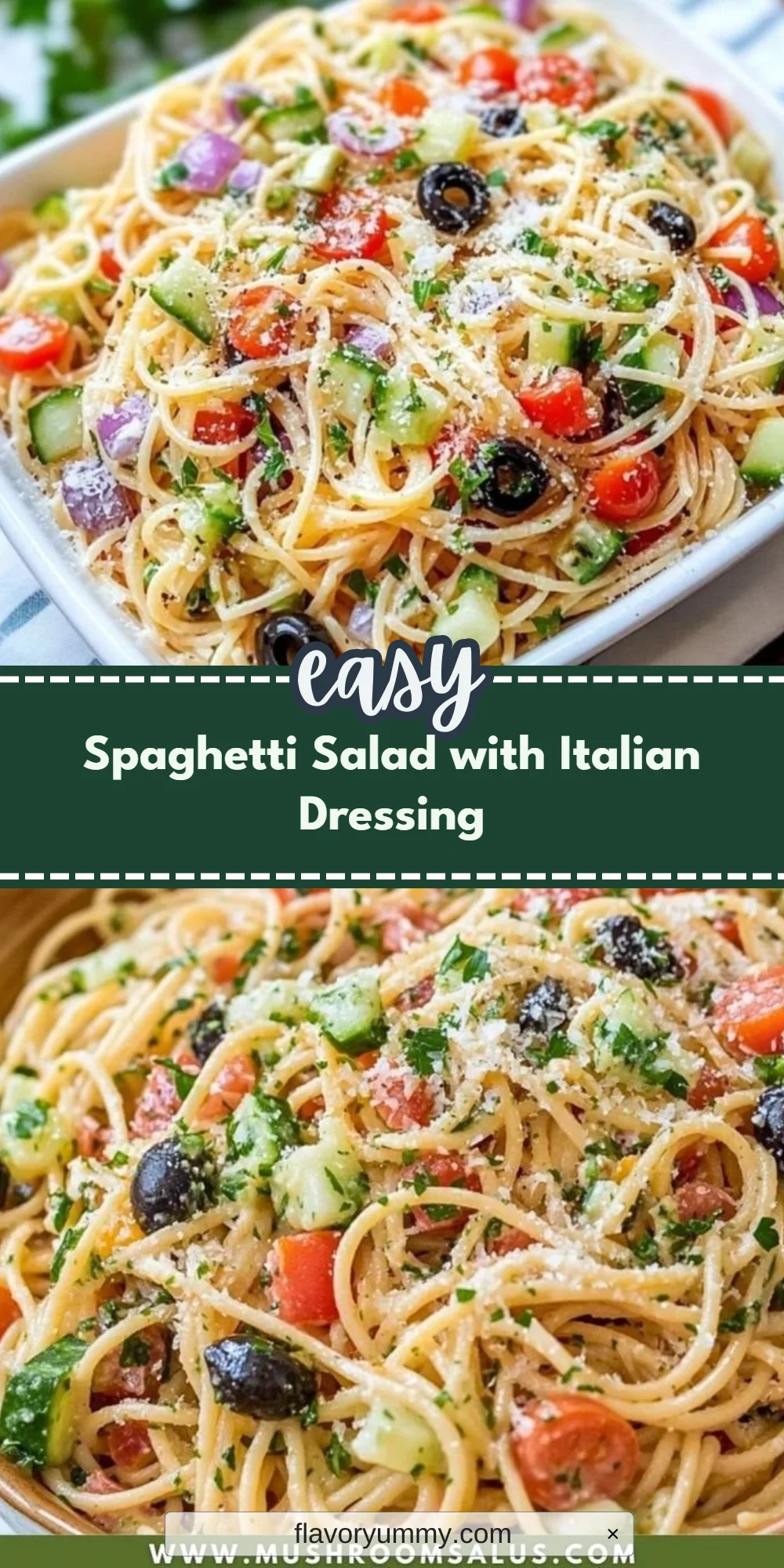 Spaghetti Salad with Italian Dressing