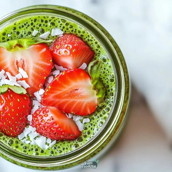 Strawberry Matcha Overnight