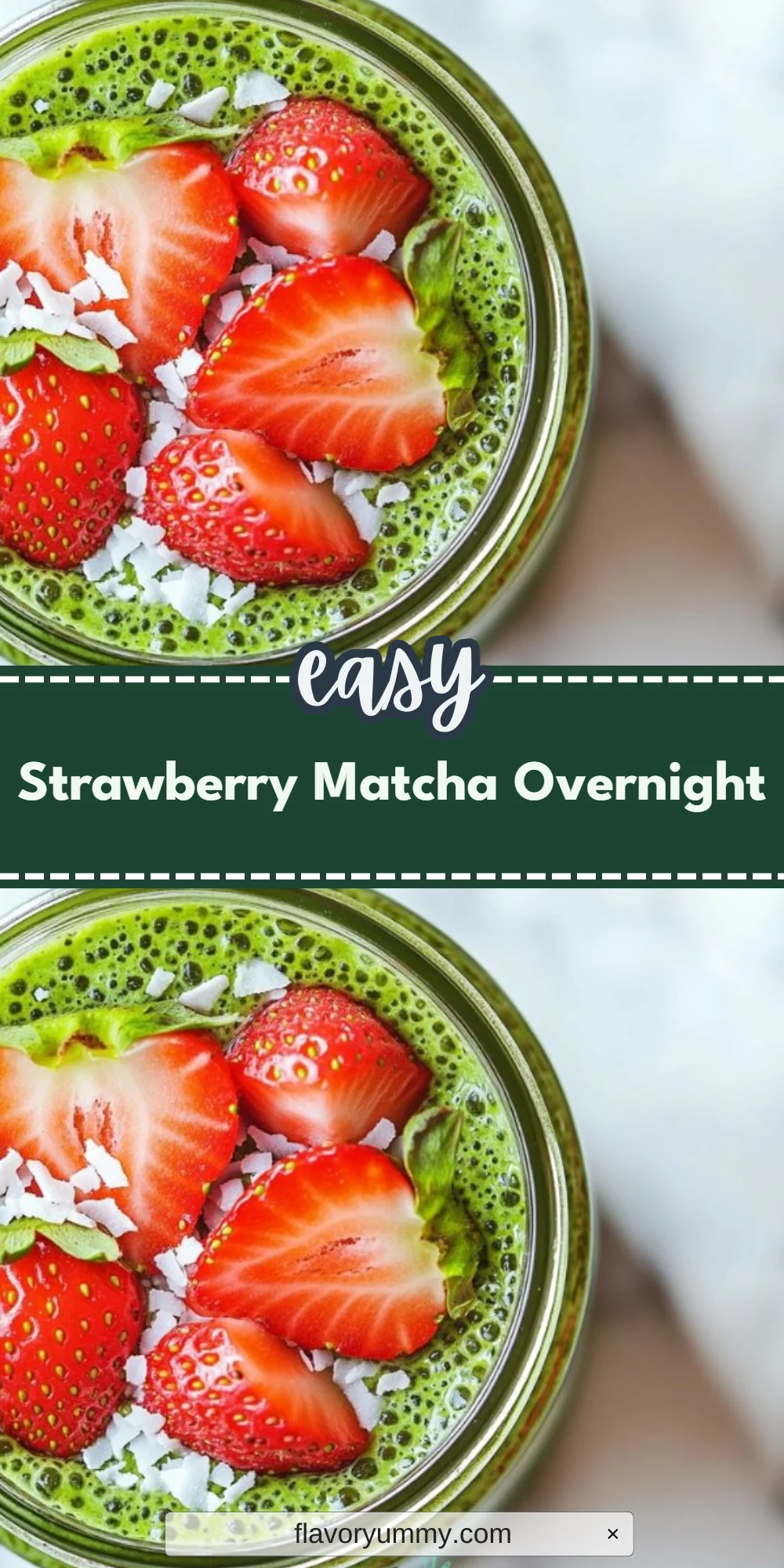 Strawberry Matcha Overnight