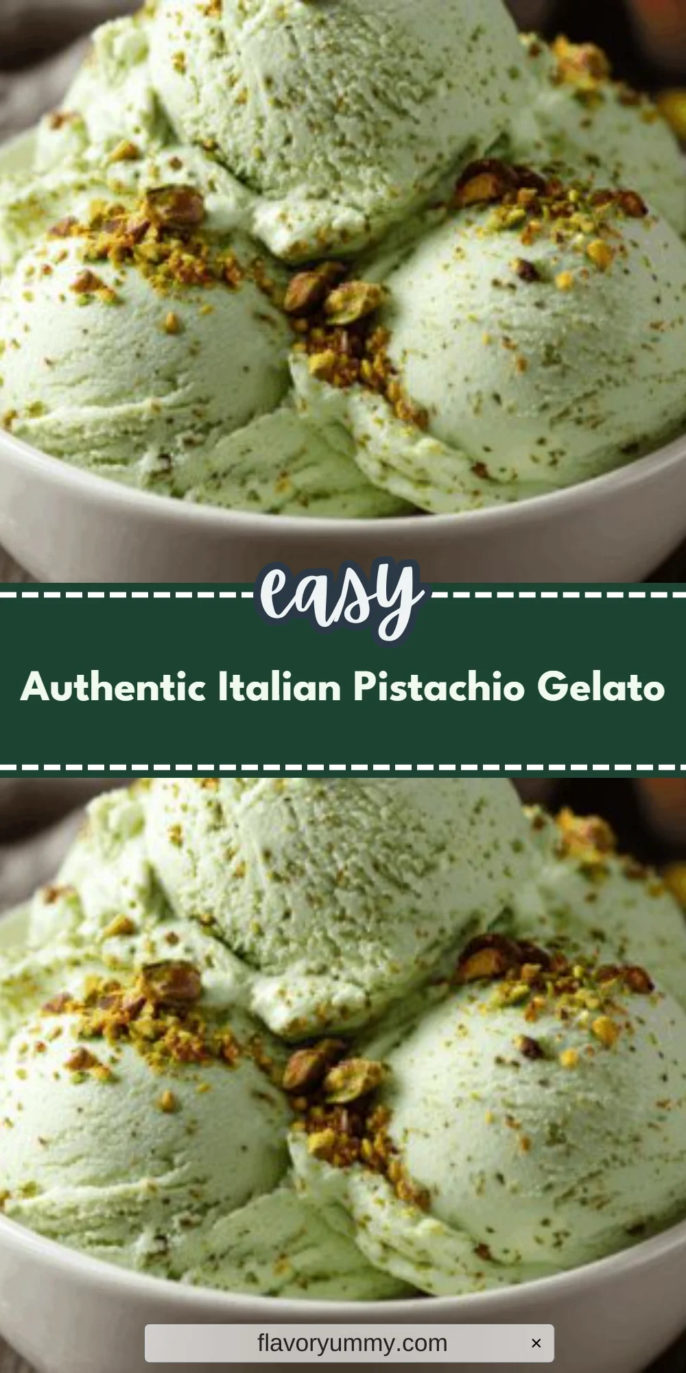 Authentic Italian Pistachio Gelato