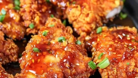 Baked Hot Honey Chicken (Super Crunchy!)