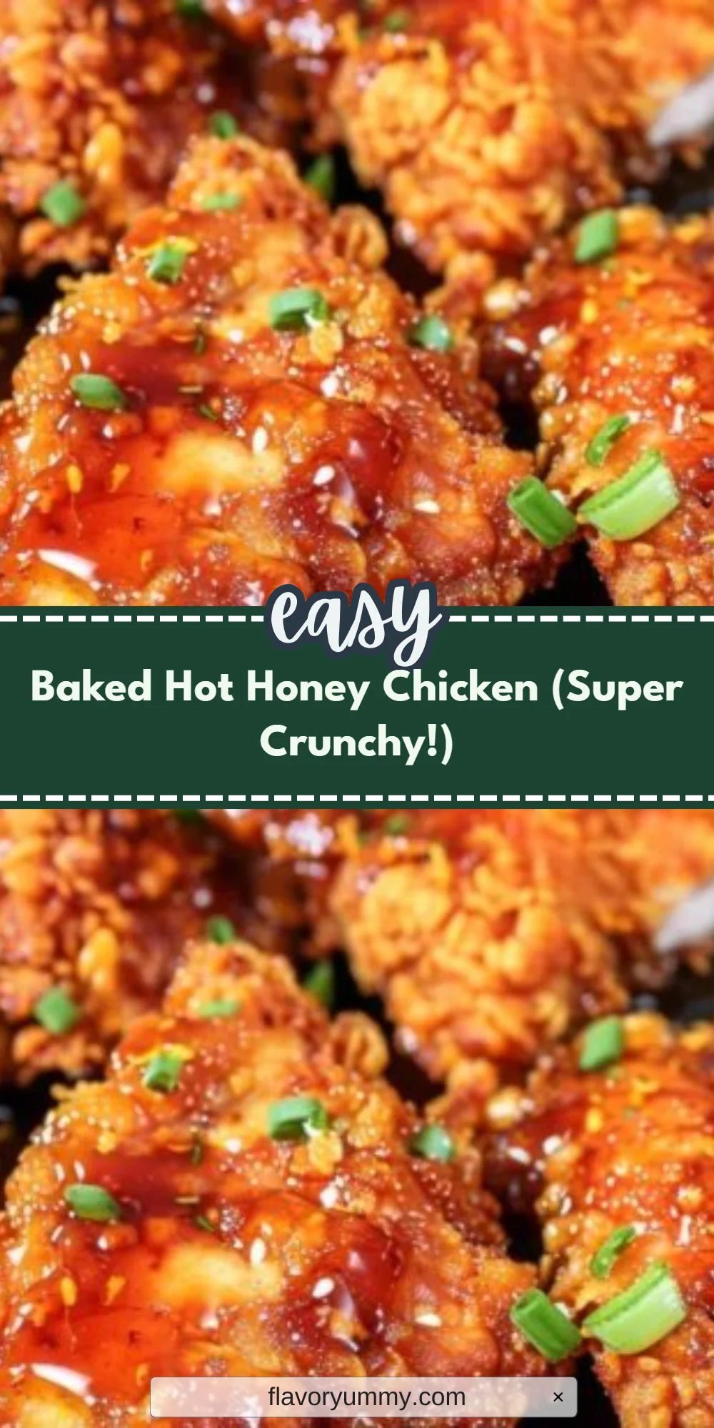 Baked Hot Honey Chicken (Super Crunchy!)