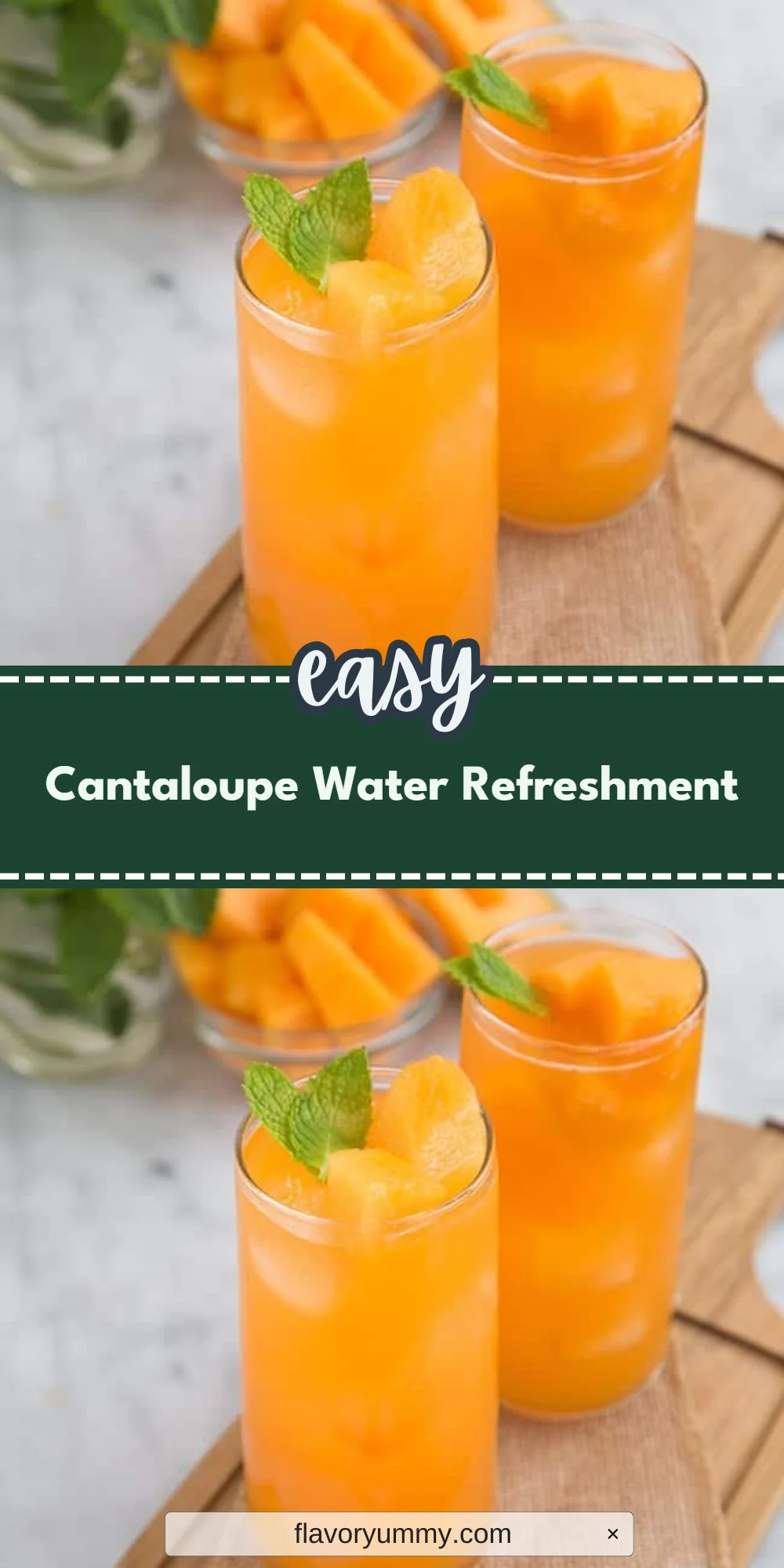 Cantaloupe Water Refreshment