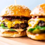 Delicious classic smash burgers with double patties and crispy edges