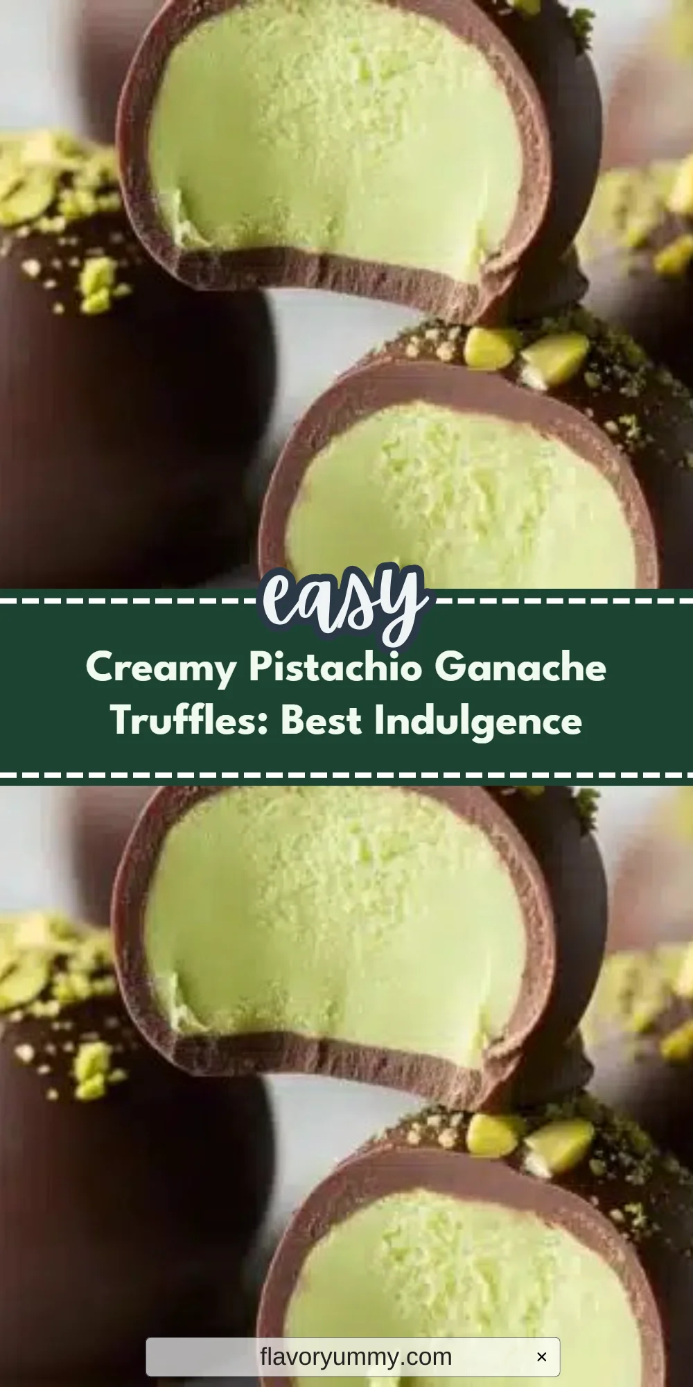 Creamy Pistachio Ganache Truffles: Best Indulgence