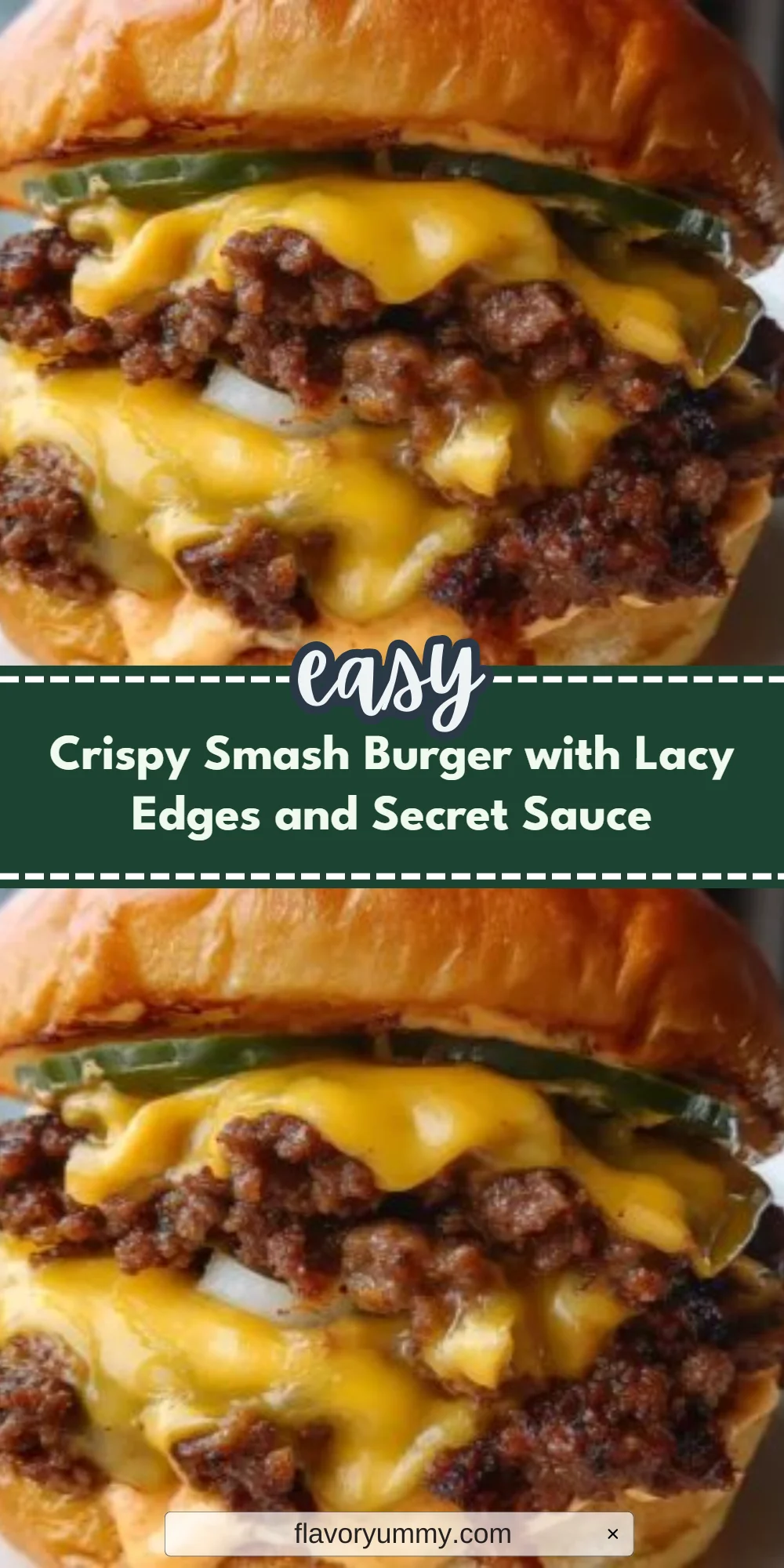 Crispy Smash Burger with Lacy Edges and Secret Sauce
