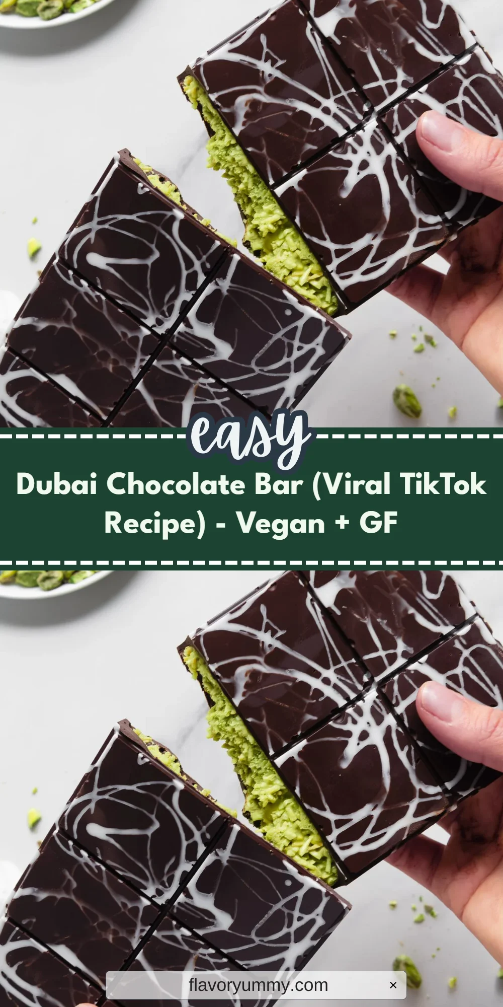 Dubai Chocolate Bar (Viral TikTok Recipe) - Vegan + GF