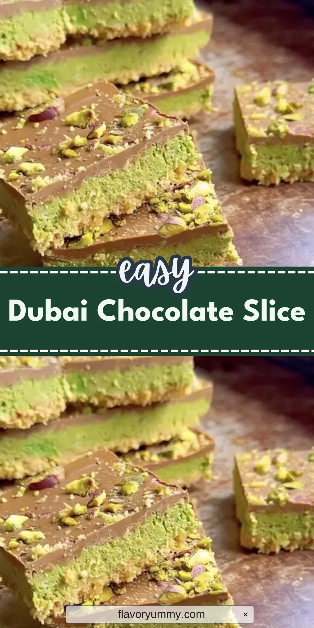 Dubai Chocolate Slice