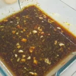 Marinated chicken ready for grilling with easy pantry staple marinade