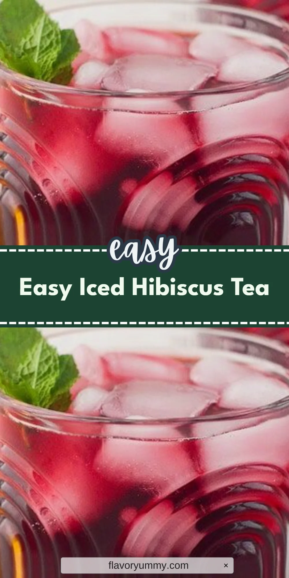 Easy Iced Hibiscus Tea