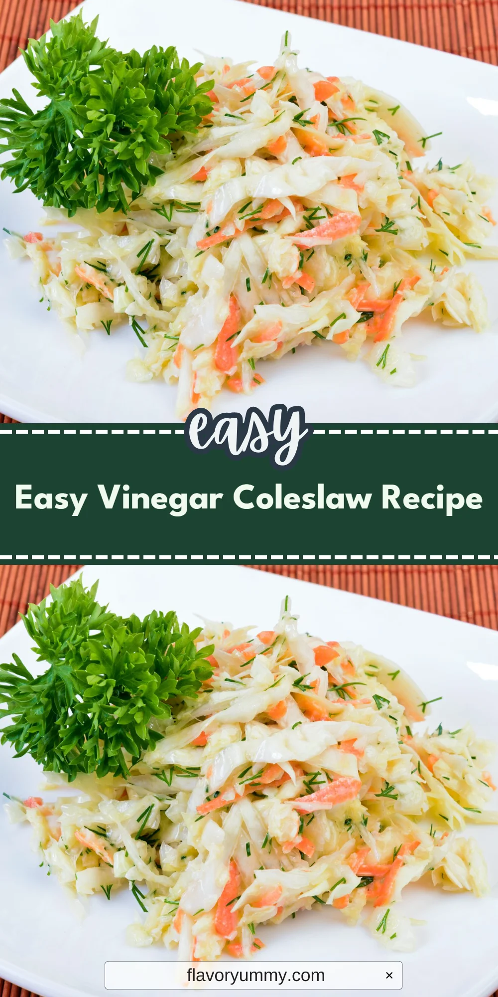 Easy Vinegar Coleslaw Recipe