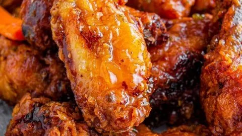 Hot Honey Peach Wings