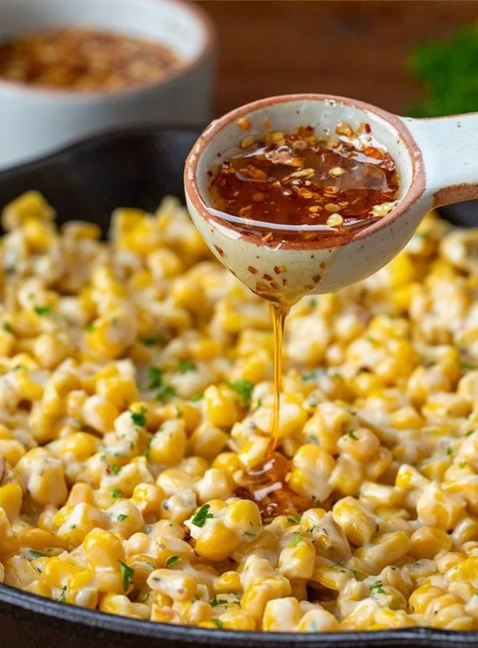 Hot Honey Skillet Corn