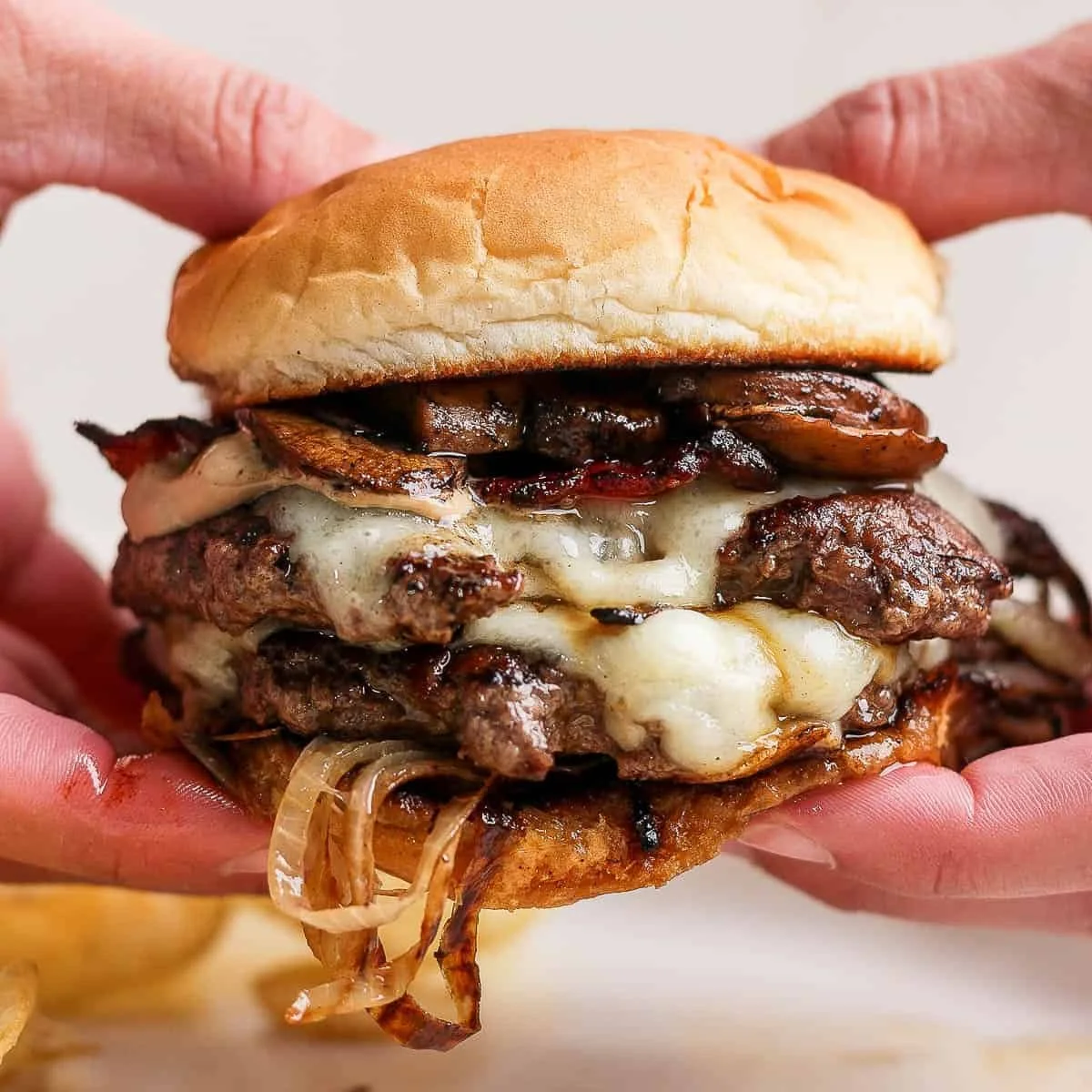 Mushroom Swiss Burger Recipe
