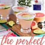 Delicious Paloma Cocktail with tequila and grapefruit served in a glass