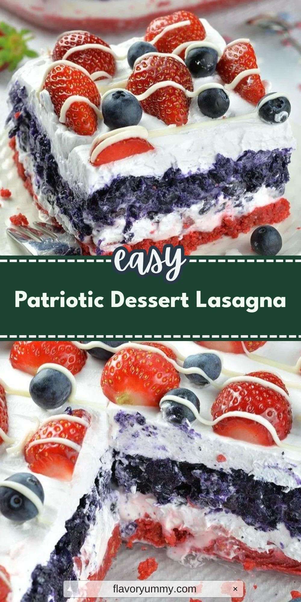 Patriotic Dessert Lasagna