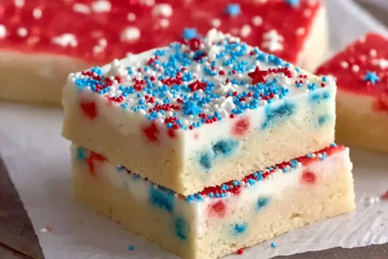 Patriotic Sugar Cookie Bars