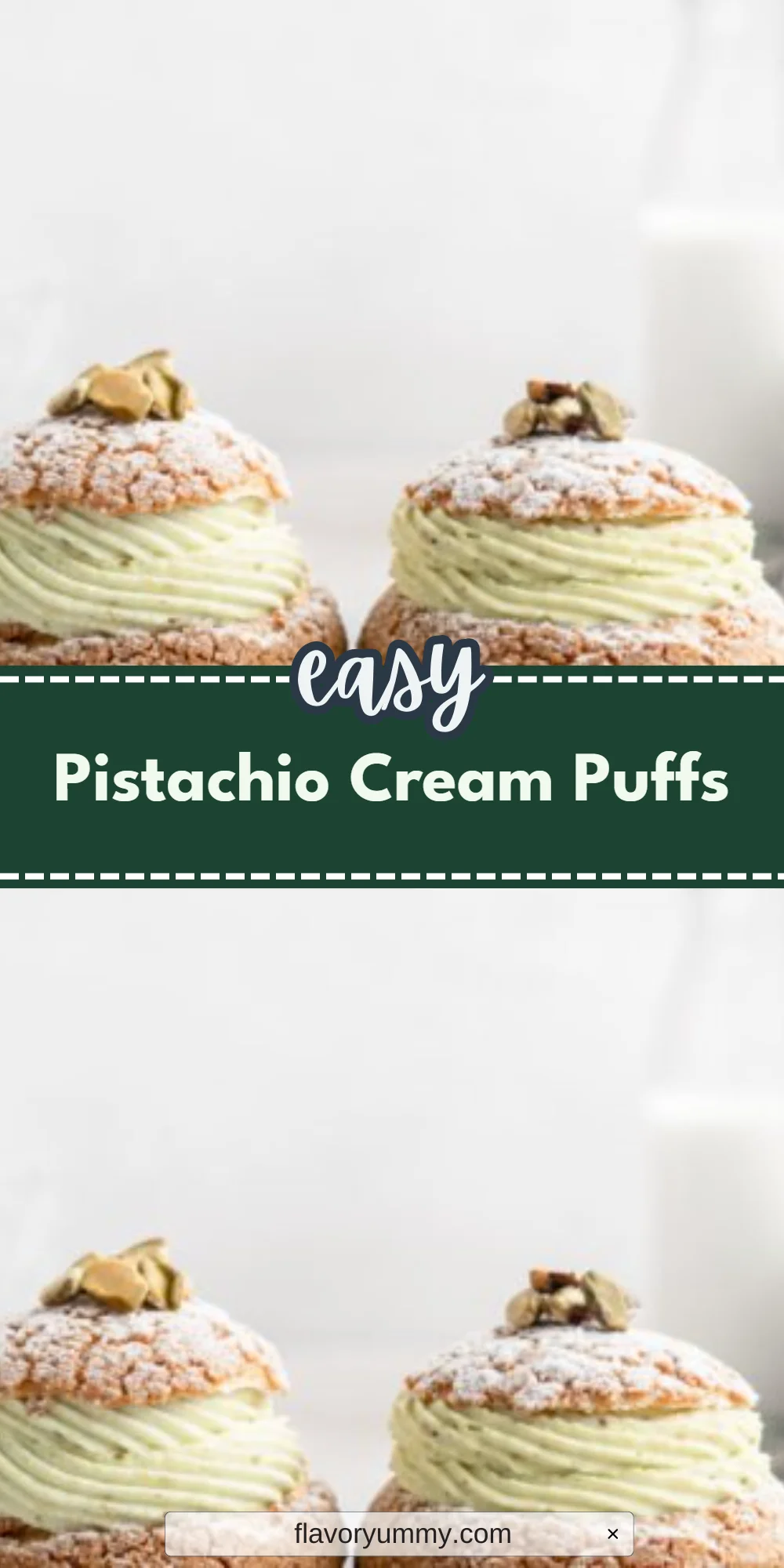 Pistachio Cream Puffs