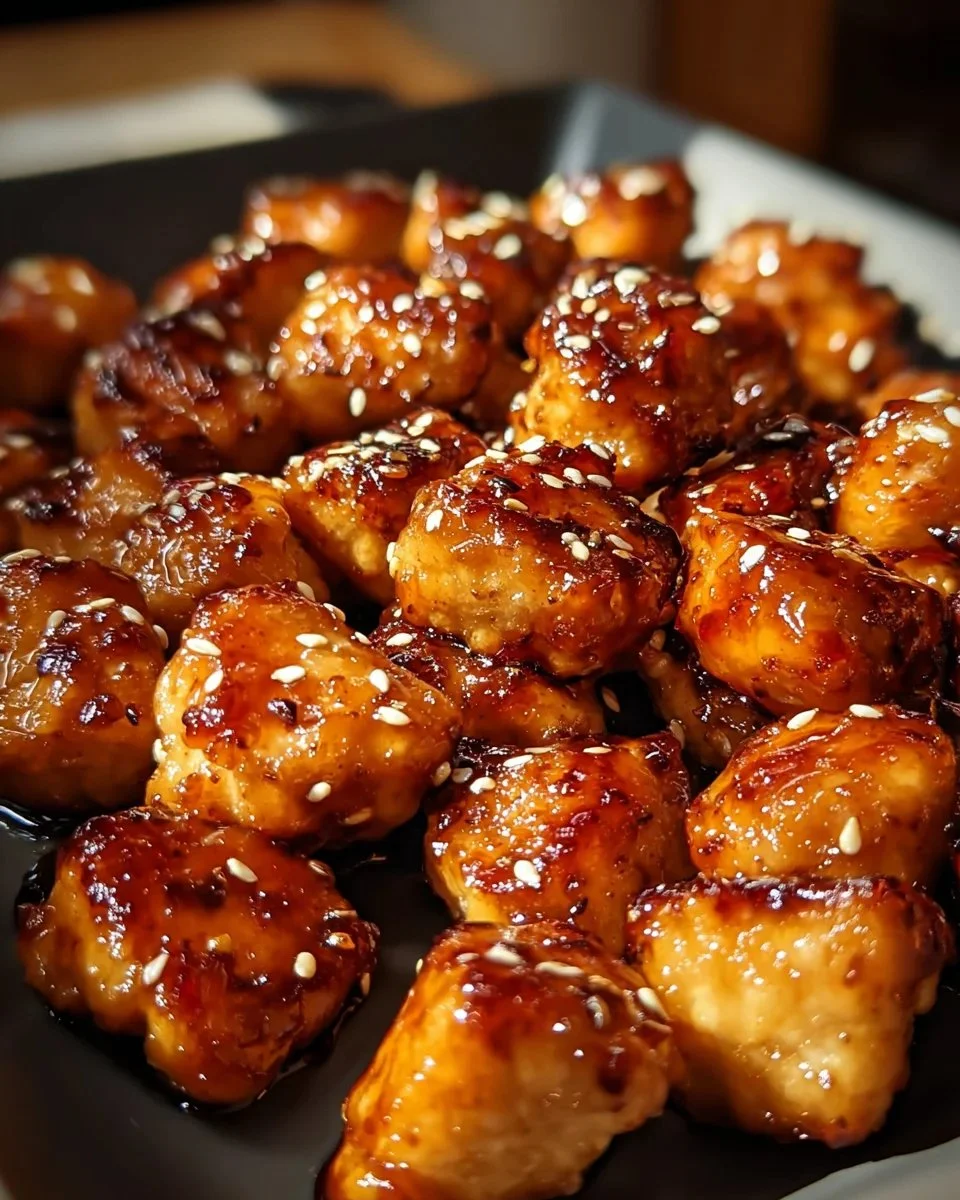 Sweet & Smoky Honey Garlic Chicken Bites