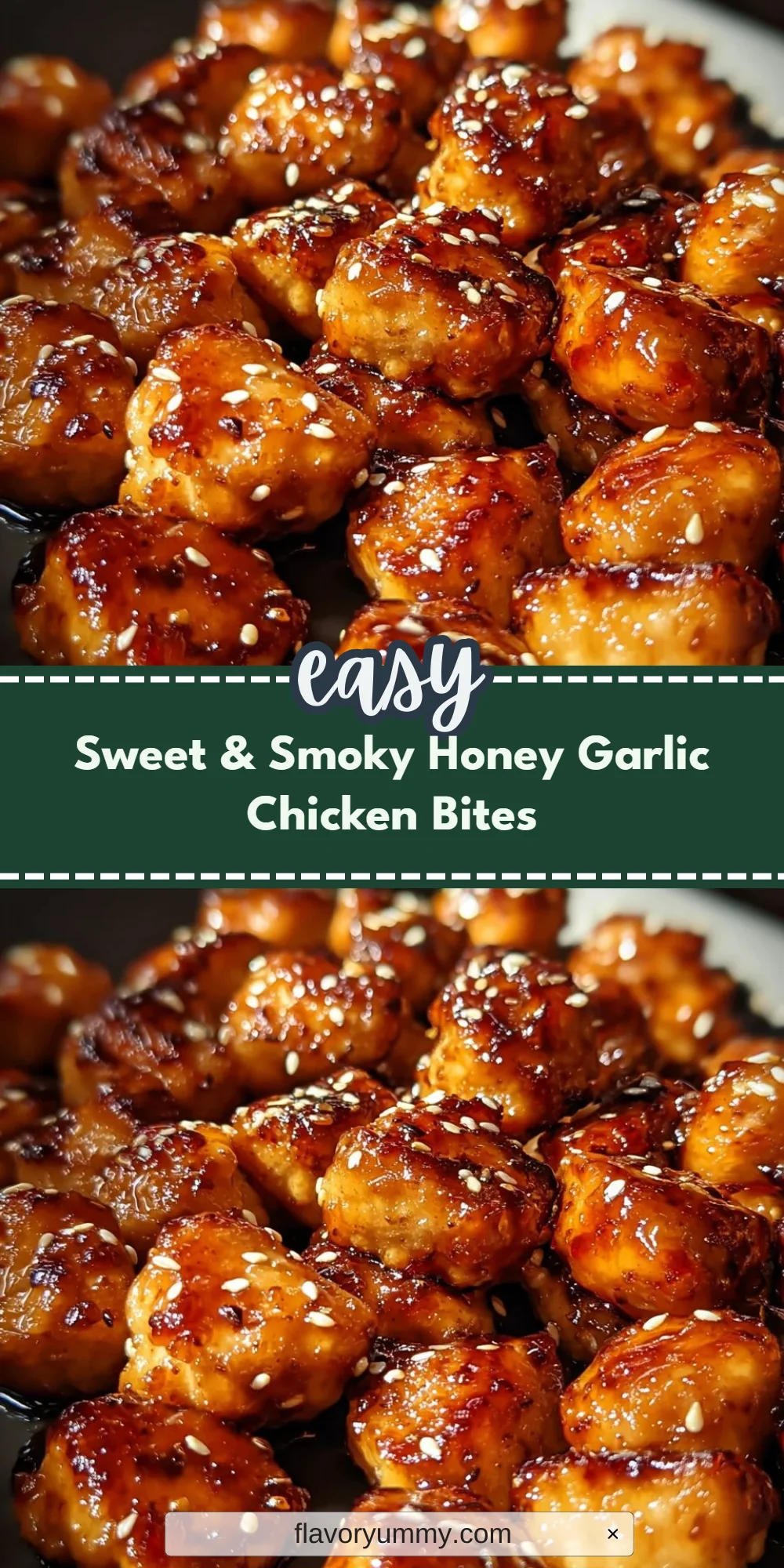 Sweet & Smoky Honey Garlic Chicken Bites