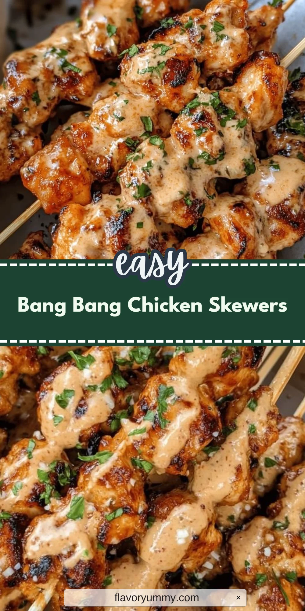 Bang Bang Chicken Skewers