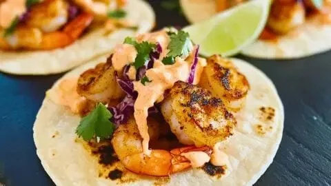 Easy Blackstone Griddle Shrimp Tacos