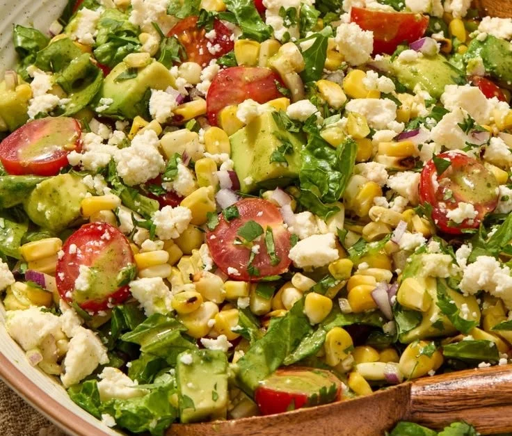Grilled Corn Salad with Tomatoes and Avocado