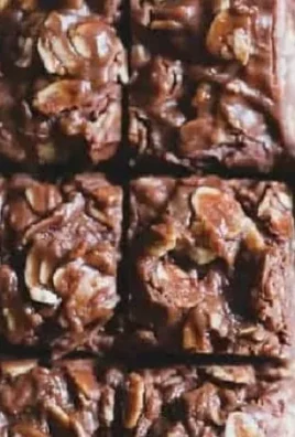 Healthy no bake chocolate granola bars made with oats, nuts, and chocolate.