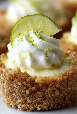 Delicious no-bake mini key lime pies ready to be served.