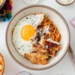Delicious homemade Buldak Carbonara with creamy sauce and spicy ingredients.