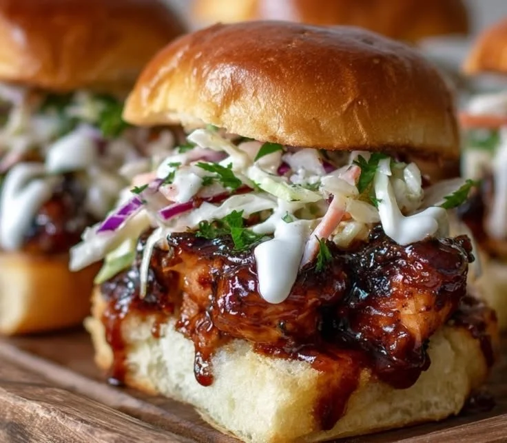 Honey Chipotle Garlic Chicken Sliders