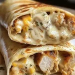 Keto Cheesy Garlic Chicken Wraps ready to serve, low-carb and flavorful dish.