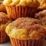 Moist brown sugar banana muffins fresh out of the oven, perfect for breakfast.