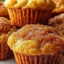 Moist brown sugar banana muffins fresh out of the oven, perfect for breakfast.
