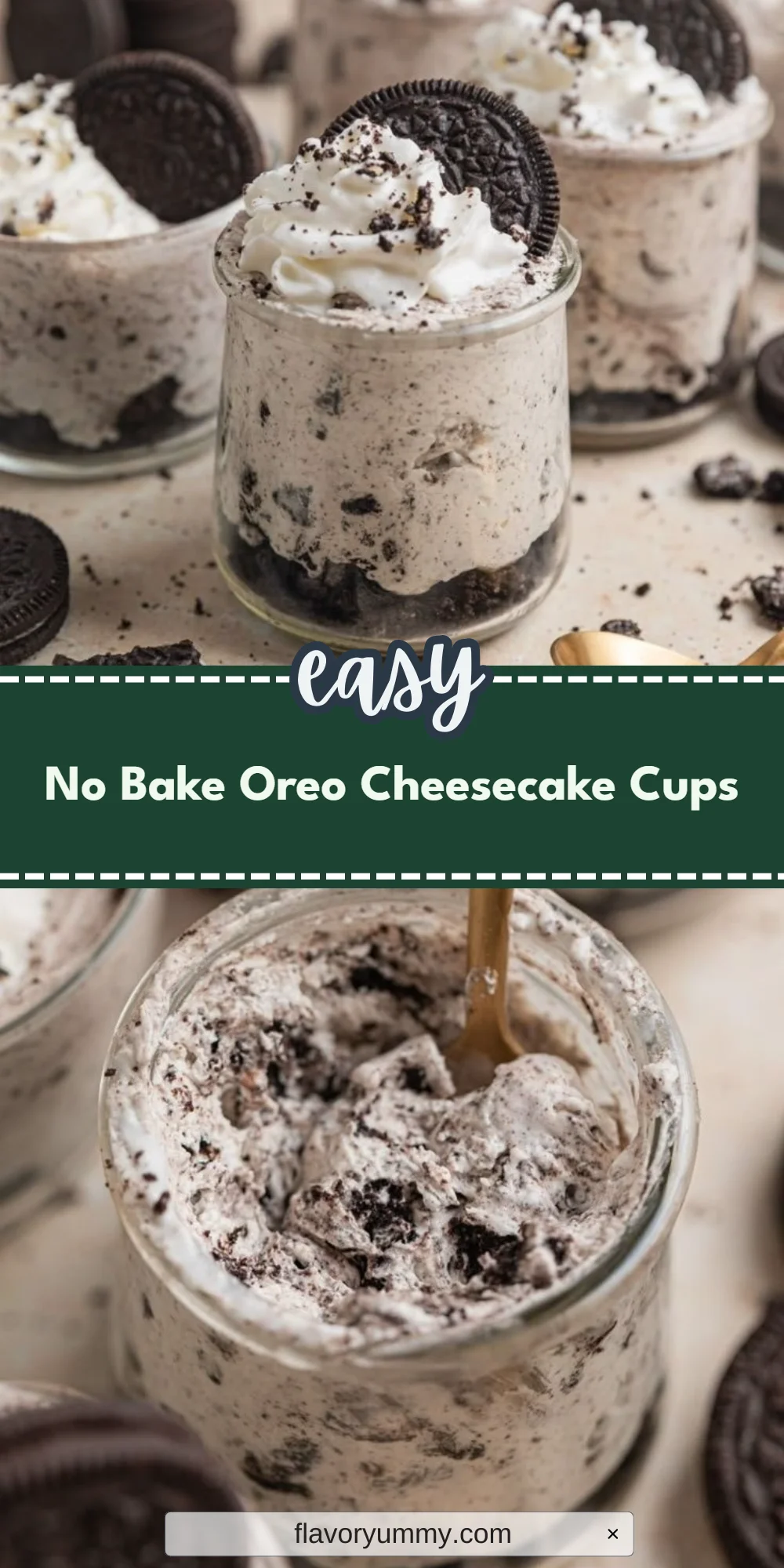 No Bake Oreo Cheesecake Cups