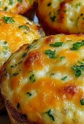 Savory cottage cheese muffins fresh out of the oven