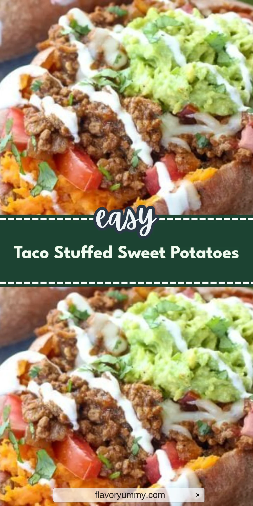 Taco Stuffed Sweet Potatoes