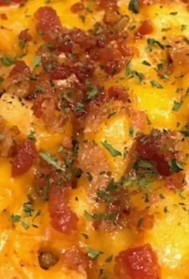 Delicious Tex-Mex Ranch Potatoes served with toppings.